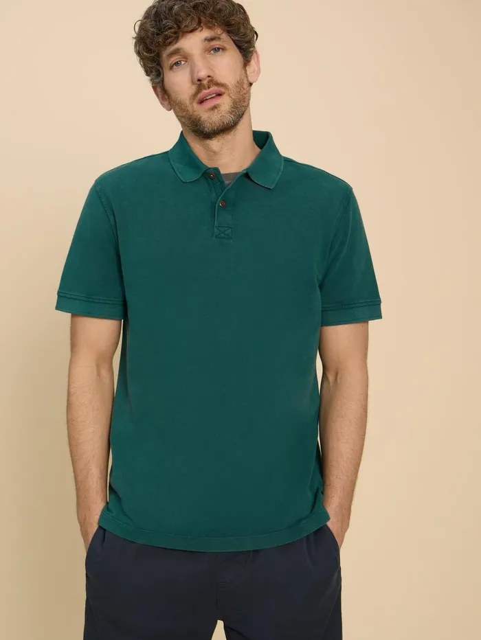 White Stuff POLO SHIRTS Utility Polo Dk Teal 8211 Men White Stuff POLO SHIRTS Utility Polo Dk Teal 8211 Men