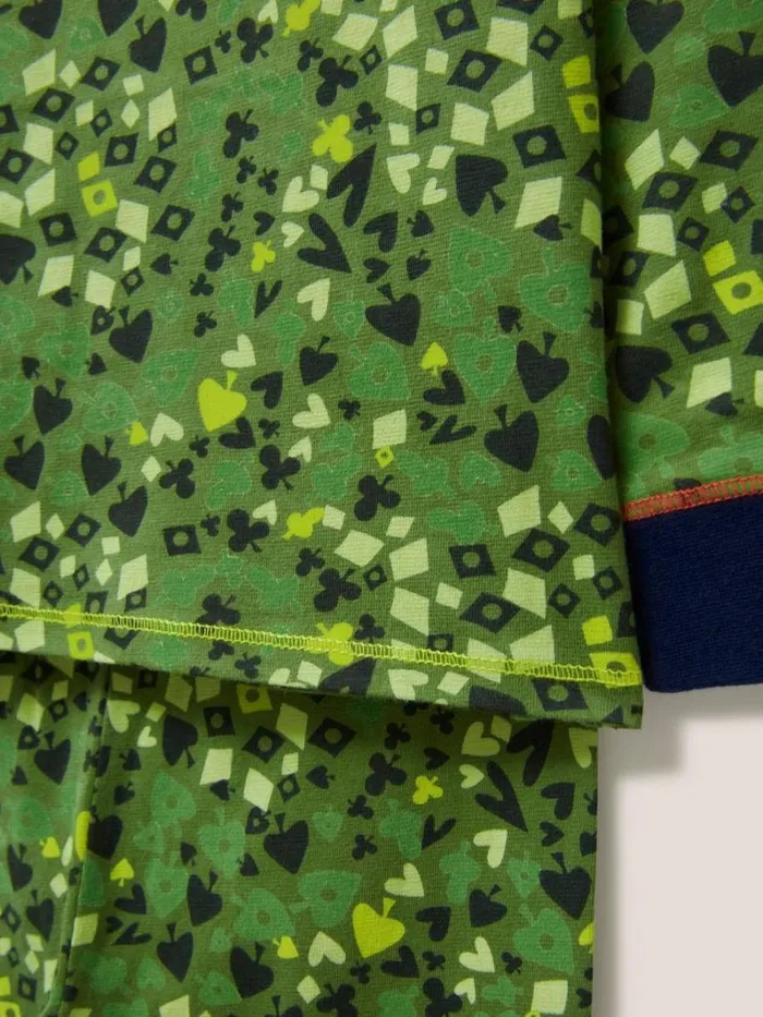 White Stuff PYJAMAS Camo Printed PJ Set Green Print 8211 Kids