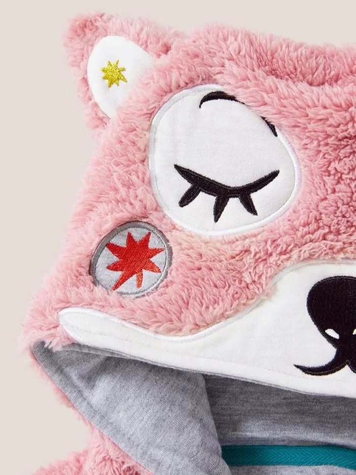White Stuff PYJAMAS Squirrel Onesie Light Pink 8211 Kids