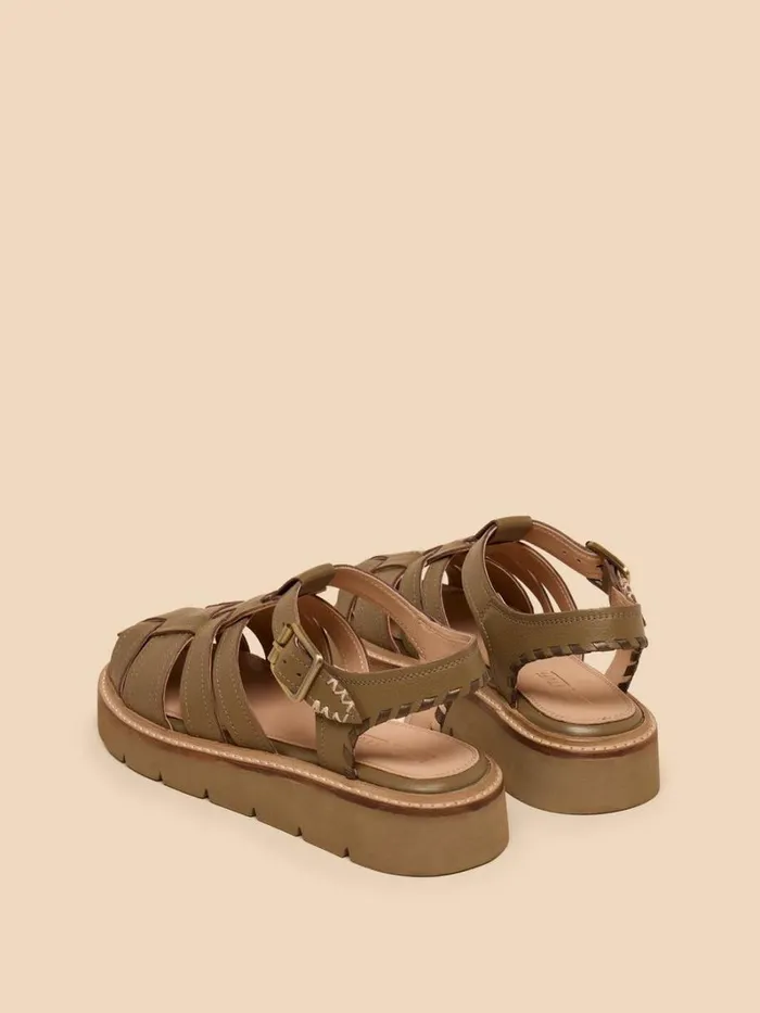 White Stuff SANDALS Chunky Fisherman Sandal Khaki Green 8211 Women White Stuff SANDALS Chunky Fisherman Sandal Khaki Green 8211 Women