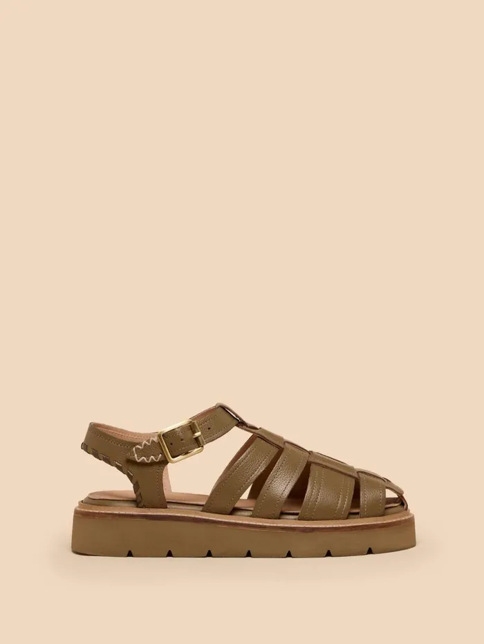 White Stuff SANDALS Chunky Fisherman Sandal Khaki Green 8211 Women White Stuff SANDALS Chunky Fisherman Sandal Khaki Green 8211 Women