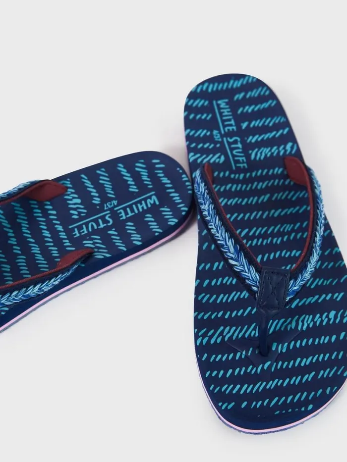 White Stuff SANDALS Eva Flip Flop Navy Multi 8211 Women