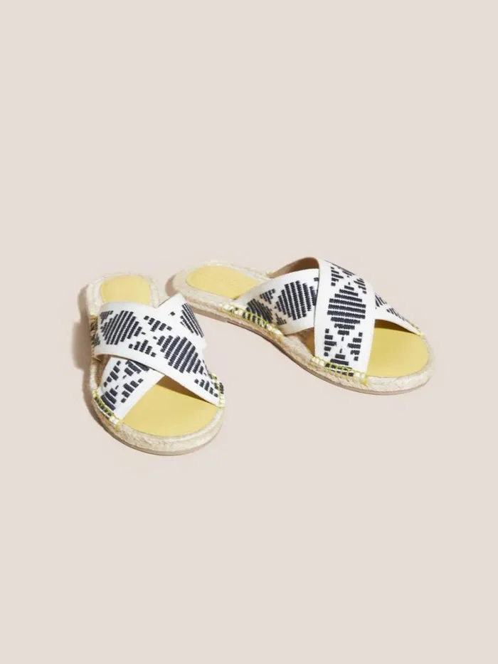 White Stuff SANDALS Jacquard Espadrille Mule Deep Yellow 8211 Women White Stuff SANDALS Jacquard Espadrille Mule Deep Yellow 8211 Women