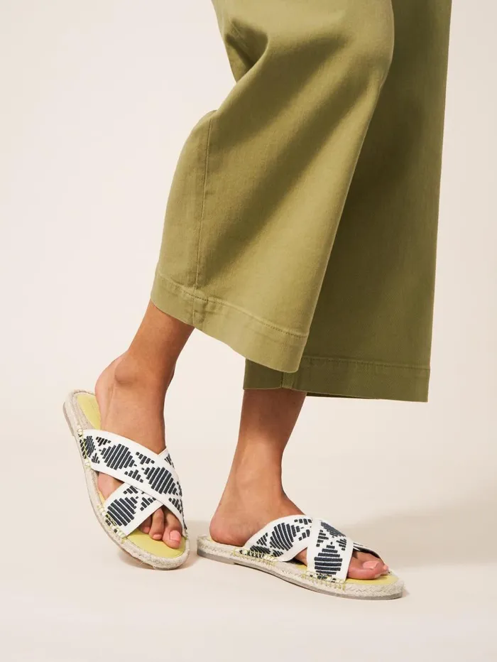 White Stuff SANDALS Jacquard Espadrille Mule Deep Yellow 8211 Women White Stuff SANDALS Jacquard Espadrille Mule Deep Yellow 8211 Women