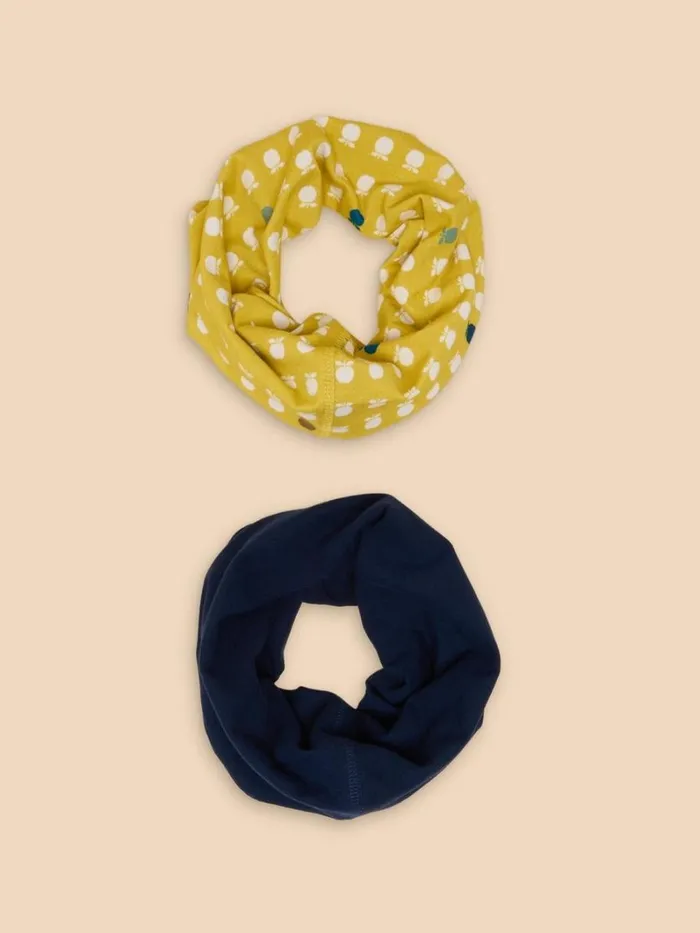 White Stuff SCARVES Versatile 2Pk Jersey Roll Chartreuse Multi 8211 Women
