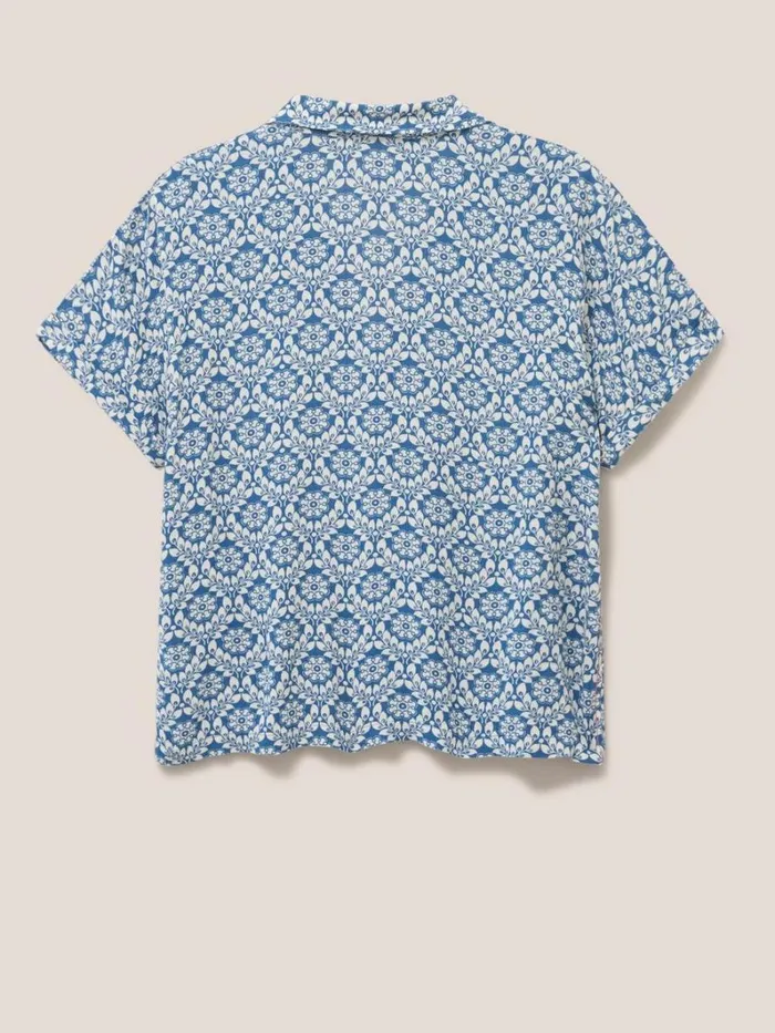 White Stuff SHIRTS and BLOUSES Albie Crinkle Resort Shirt Blue Multi 8211 Women White Stuff SHIRTS and BLOUSES Albie Crinkle Resort Shirt Blue Multi 8211 Women