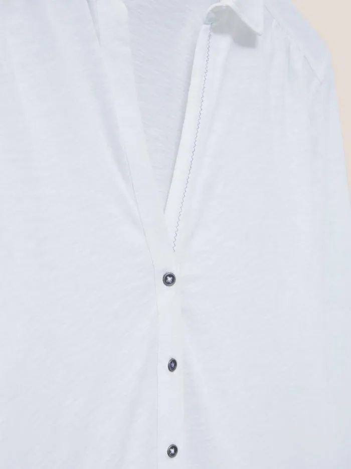 White Stuff SHIRTS and BLOUSES Annie Cotton Jersey Shirt Brilliant White 8211 Women White Stuff SHIRTS and BLOUSES Annie Cotton Jersey Shirt Brilliant White 8211 Women