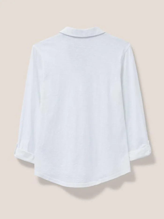 White Stuff SHIRTS and BLOUSES Annie Cotton Jersey Shirt Brilliant White 8211 Women White Stuff SHIRTS and BLOUSES Annie Cotton Jersey Shirt Brilliant White 8211 Women