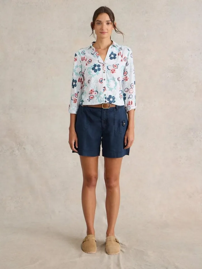 White Stuff SHIRTS and BLOUSES ANNIE JERSEY LONG SLEEVE SHIRT White Print 8211 Women White Stuff SHIRTS and BLOUSES ANNIE JERSEY LONG SLEEVE SHIRT White Print 8211 Women