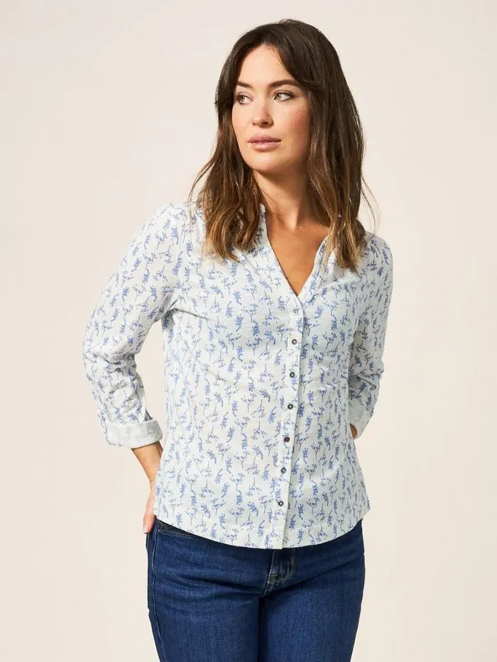 White Stuff SHIRTS and BLOUSES Annie Jersey Printed Shirt White Multi 8211 Women White Stuff SHIRTS and BLOUSES Annie Jersey Printed Shirt White Multi 8211 Women