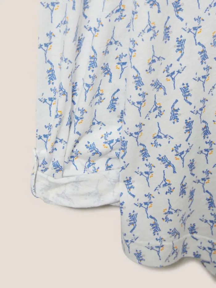 White Stuff SHIRTS and BLOUSES Annie Jersey Printed Shirt White Multi 8211 Women White Stuff SHIRTS and BLOUSES Annie Jersey Printed Shirt White Multi 8211 Women
