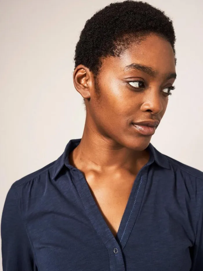 White Stuff SHIRTS and BLOUSES Annie Jersey Shirt French Navy 8211 Women White Stuff SHIRTS and BLOUSES Annie Jersey Shirt French Navy 8211 Women