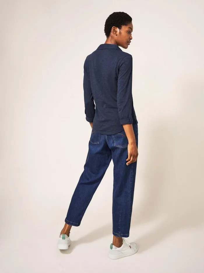 White Stuff SHIRTS and BLOUSES Annie Jersey Shirt French Navy 8211 Women White Stuff SHIRTS and BLOUSES Annie Jersey Shirt French Navy 8211 Women
