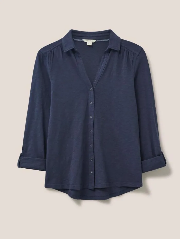 White Stuff SHIRTS and BLOUSES Annie Jersey Shirt French Navy 8211 Women White Stuff SHIRTS and BLOUSES Annie Jersey Shirt French Navy 8211 Women