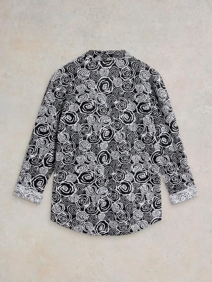 White Stuff SHIRTS and BLOUSES ANNIE LONG SLEEVE COTTON SHIRT Black Print 8211 Women White Stuff SHIRTS and BLOUSES ANNIE LONG SLEEVE COTTON SHIRT Black Print 8211 Women