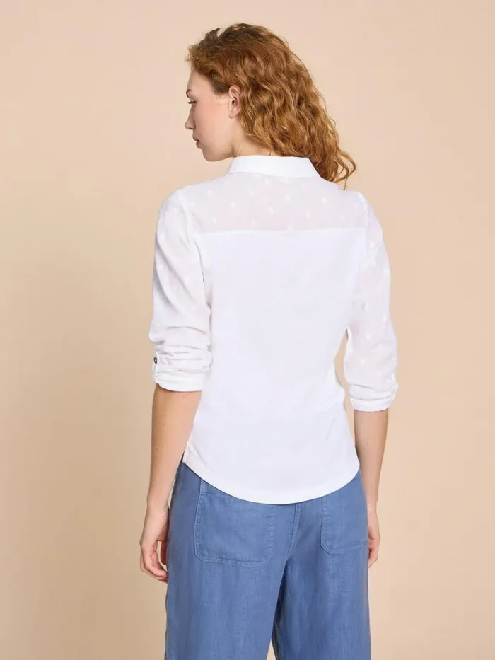 White Stuff SHIRTS and BLOUSES ANNIE MIX JERSEY SHIRT Pale Ivory 8211 Women White Stuff SHIRTS and BLOUSES ANNIE MIX JERSEY SHIRT Pale Ivory 8211 Women