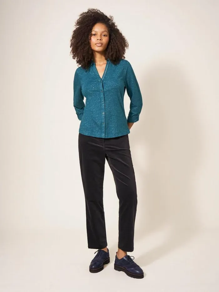 White Stuff SHIRTS and BLOUSES ANNIE SPARKLE SLIM FIT SHIRT Dk Teal 8211 Women White Stuff SHIRTS and BLOUSES ANNIE SPARKLE SLIM FIT SHIRT Dk Teal 8211 Women