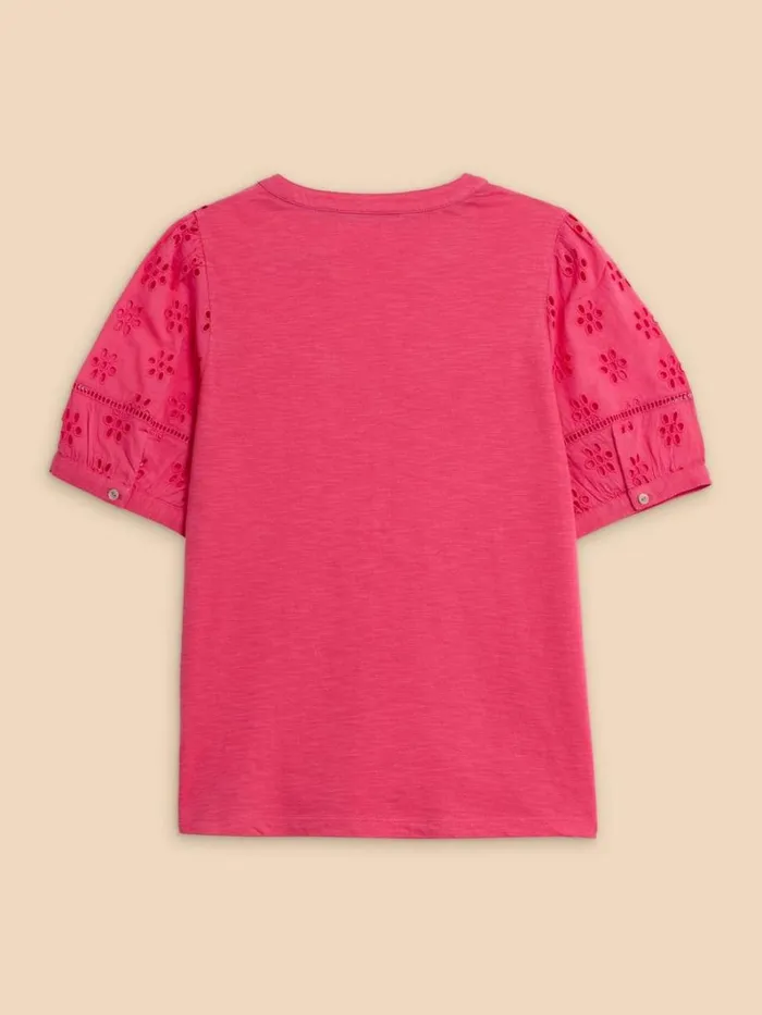 White Stuff SHIRTS and BLOUSES BELLA BRODERIE MIX TOP Mid Pink 8211 Women White Stuff SHIRTS and BLOUSES BELLA BRODERIE MIX TOP Mid Pink 8211 Women