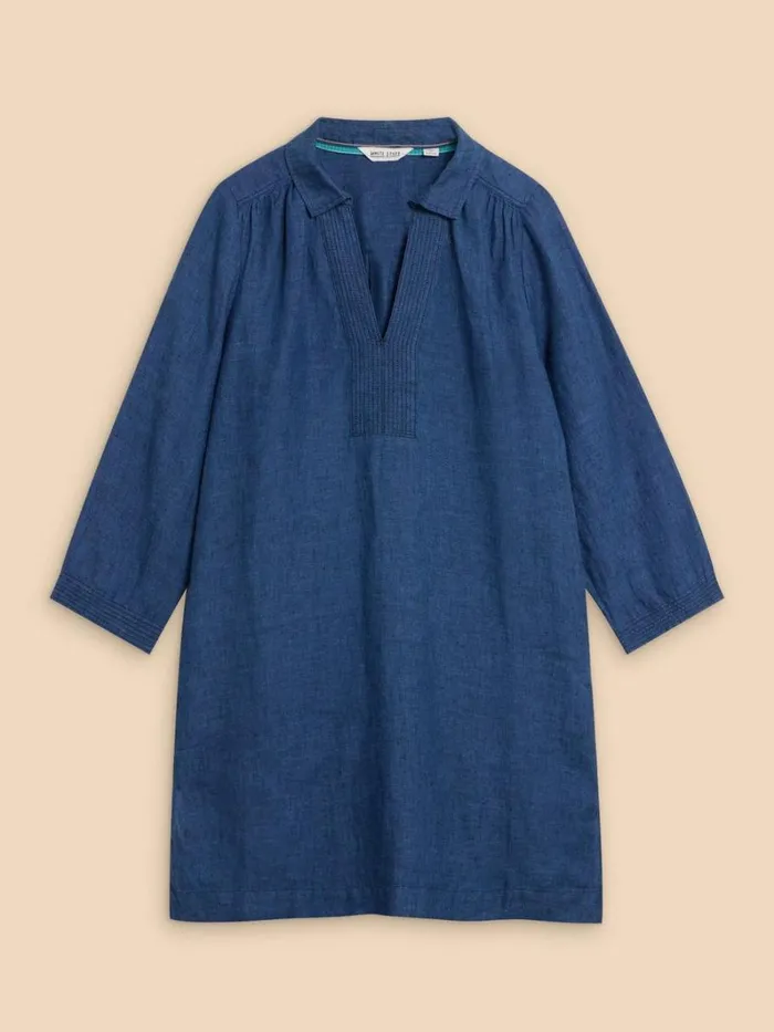 White Stuff SHIRTS and BLOUSES Blaire Linen Tunic Dark Navy 8211 Women White Stuff SHIRTS and BLOUSES Blaire Linen Tunic Dark Navy 8211 Women
