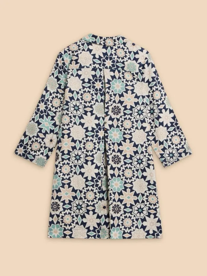 White Stuff SHIRTS and BLOUSES Blaire Linen Tunic Navy Print 8211 Women White Stuff SHIRTS and BLOUSES Blaire Linen Tunic Navy Print 8211 Women