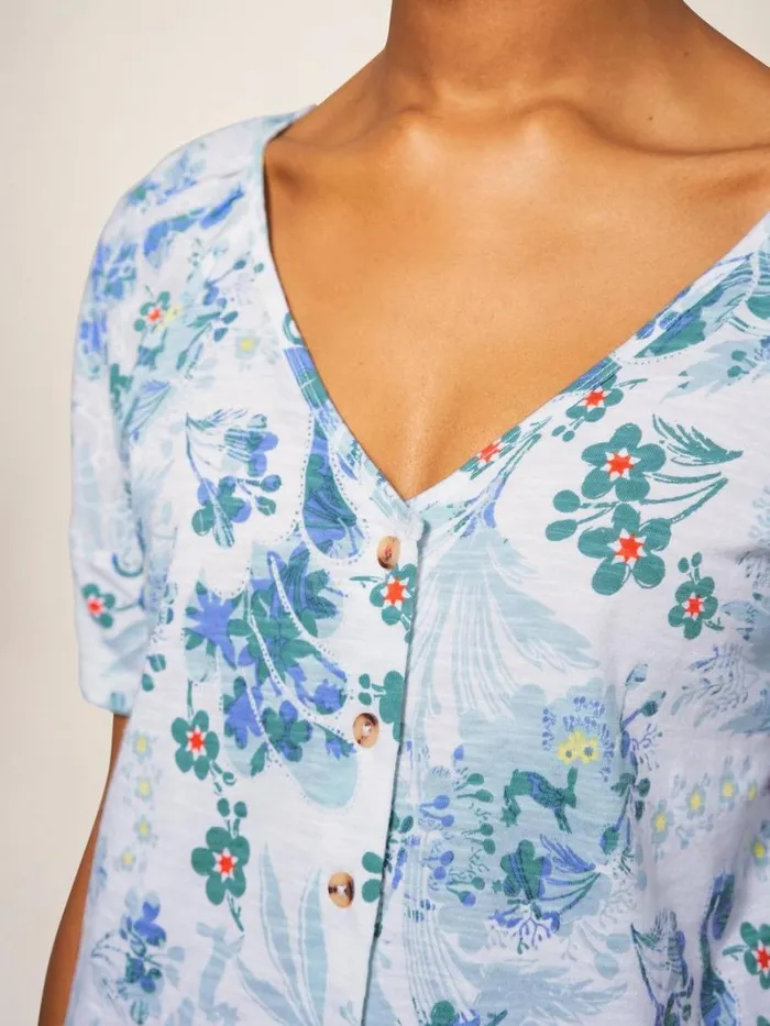 White Stuff SHIRTS and BLOUSES BRODERIE MIX TWO WAY TOP White Print 8211 Women White Stuff SHIRTS and BLOUSES BRODERIE MIX TWO WAY TOP White Print 8211 Women