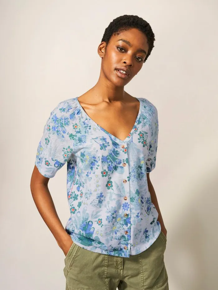 White Stuff SHIRTS and BLOUSES BRODERIE MIX TWO WAY TOP White Print 8211 Women White Stuff SHIRTS and BLOUSES BRODERIE MIX TWO WAY TOP White Print 8211 Women