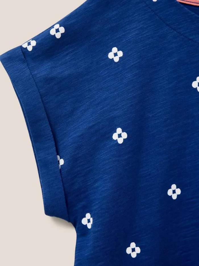 White Stuff SHIRTS and BLOUSES CARRIE CREW NECK TUNIC Navy Print 8211 Women White Stuff SHIRTS and BLOUSES CARRIE CREW NECK TUNIC Navy Print 8211 Women