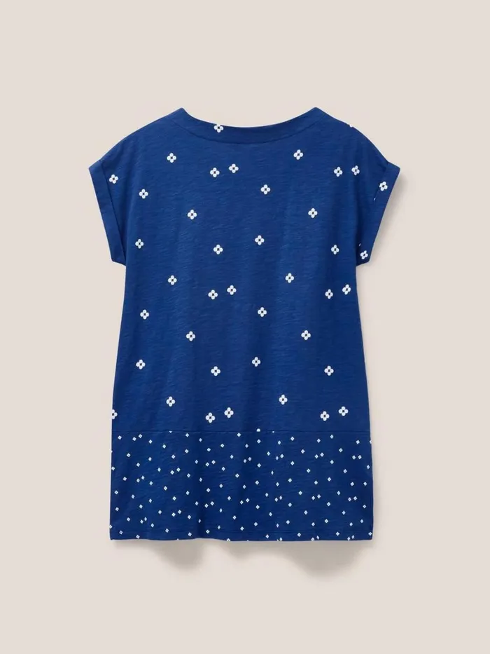 White Stuff SHIRTS and BLOUSES CARRIE CREW NECK TUNIC Navy Print 8211 Women White Stuff SHIRTS and BLOUSES CARRIE CREW NECK TUNIC Navy Print 8211 Women