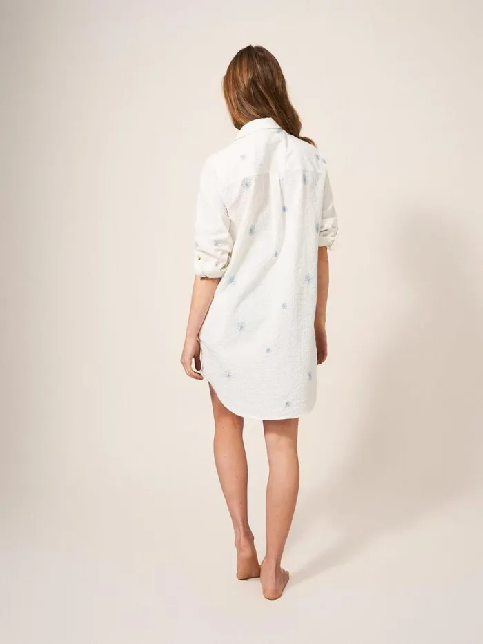 White Stuff SHIRTS and BLOUSES Carrie Emb Longline Shirt Ivory Multi 8211 Women White Stuff SHIRTS and BLOUSES Carrie Emb Longline Shirt Ivory Multi 8211 Women