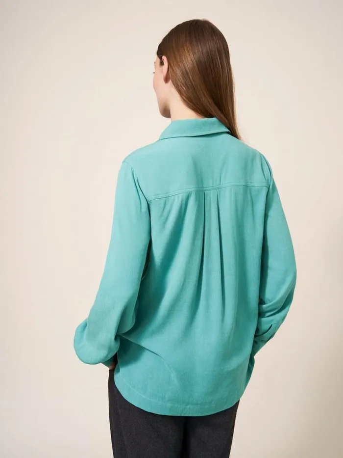 White Stuff SHIRTS and BLOUSES Ella Shirt Mid Teal 8211 Women White Stuff SHIRTS and BLOUSES Ella Shirt Mid Teal 8211 Women
