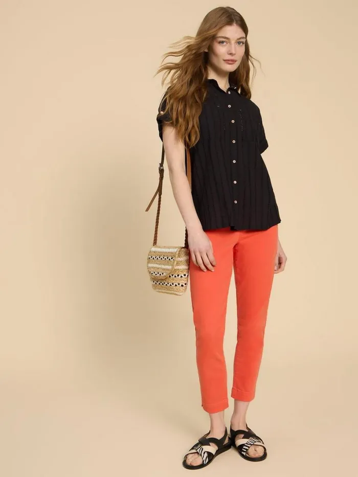 White Stuff SHIRTS and BLOUSES Ellie Cotton Broderie Shirt Pure Black 8211 Women White Stuff SHIRTS and BLOUSES Ellie Cotton Broderie Shirt Pure Black 8211 Women