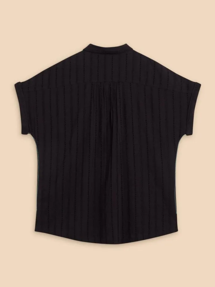 White Stuff SHIRTS and BLOUSES Ellie Cotton Broderie Shirt Pure Black 8211 Women White Stuff SHIRTS and BLOUSES Ellie Cotton Broderie Shirt Pure Black 8211 Women