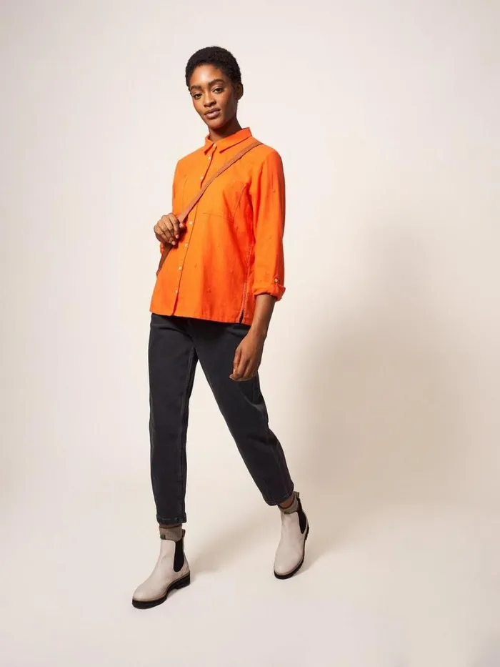 White Stuff SHIRTS and BLOUSES Emilia Organic Cotton Long Sleeve Shirt Bright Red 8211 Women White Stuff SHIRTS and BLOUSES Emilia Organic Cotton Long Sleeve Shirt Bright Red 8211 Women