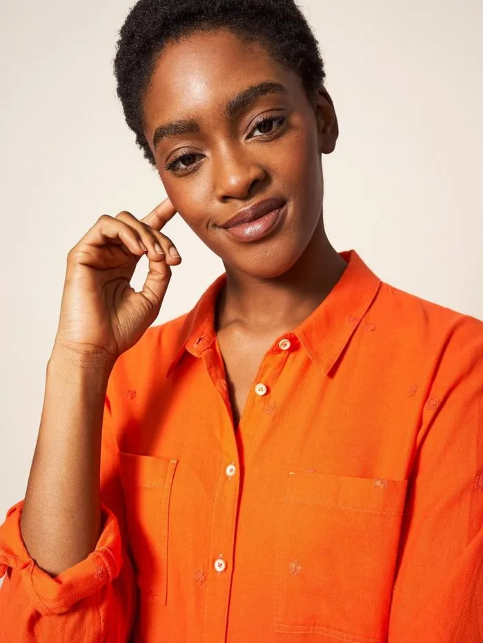 White Stuff SHIRTS and BLOUSES Emilia Organic Cotton Long Sleeve Shirt Bright Red 8211 Women White Stuff SHIRTS and BLOUSES Emilia Organic Cotton Long Sleeve Shirt Bright Red 8211 Women