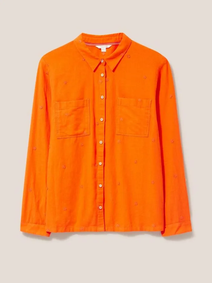 White Stuff SHIRTS and BLOUSES Emilia Organic Cotton Long Sleeve Shirt Bright Red 8211 Women White Stuff SHIRTS and BLOUSES Emilia Organic Cotton Long Sleeve Shirt Bright Red 8211 Women