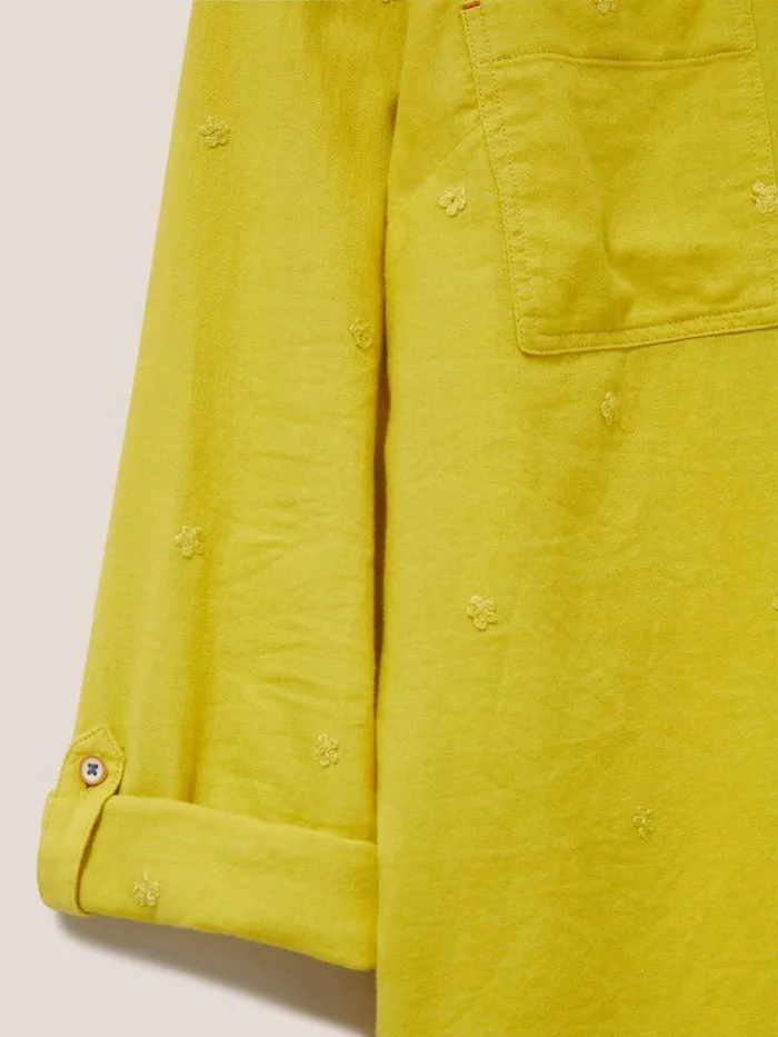 White Stuff SHIRTS and BLOUSES Emilia Organic Cotton Long Sleeve Shirt Mid Chartreuse 8211 Women White Stuff SHIRTS and BLOUSES Emilia Organic Cotton Long Sleeve Shirt Mid Chartreuse 8211 Women