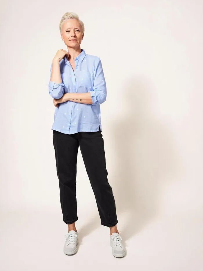 White Stuff SHIRTS and BLOUSES Emilia Organic Cotton Shirt Blue Multi 8211 Women White Stuff SHIRTS and BLOUSES Emilia Organic Cotton Shirt Blue Multi 8211 Women