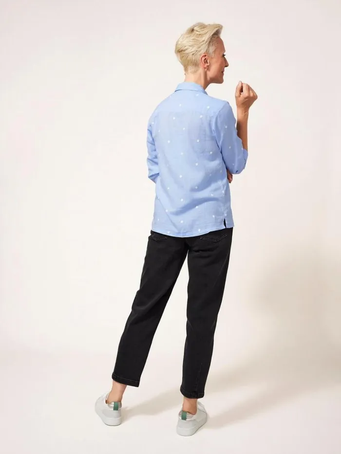 White Stuff SHIRTS and BLOUSES Emilia Organic Cotton Shirt Blue Multi 8211 Women White Stuff SHIRTS and BLOUSES Emilia Organic Cotton Shirt Blue Multi 8211 Women