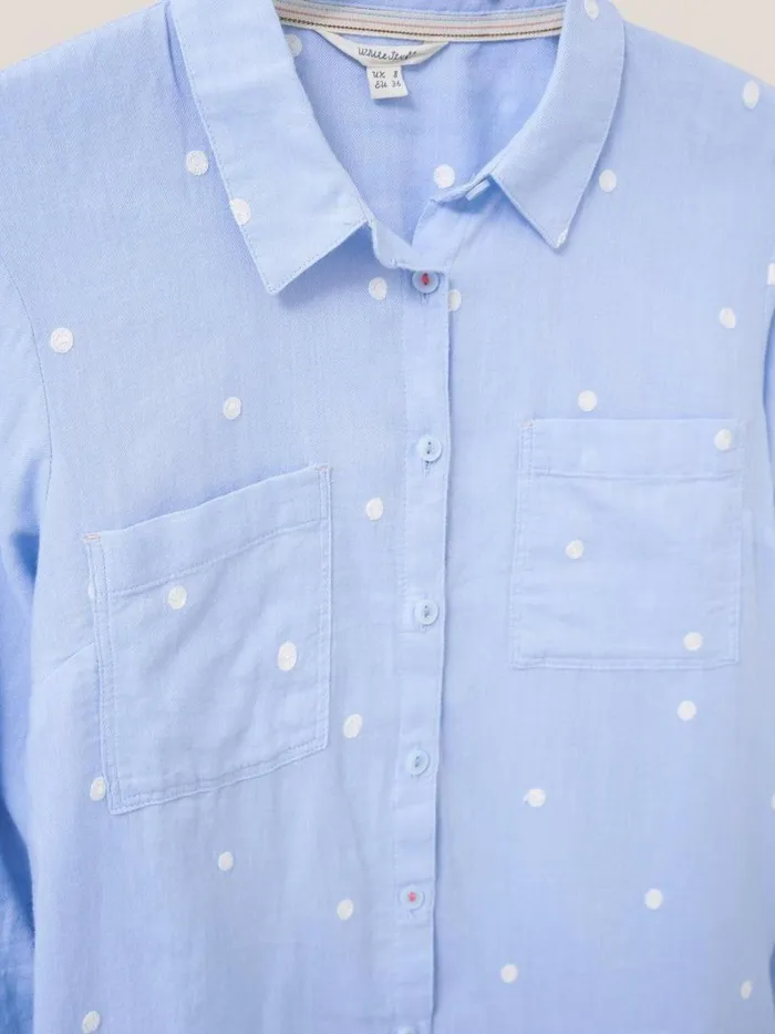 White Stuff SHIRTS and BLOUSES Emilia Organic Cotton Shirt Blue Multi 8211 Women White Stuff SHIRTS and BLOUSES Emilia Organic Cotton Shirt Blue Multi 8211 Women