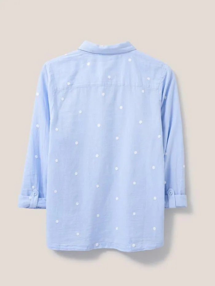 White Stuff SHIRTS and BLOUSES Emilia Organic Cotton Shirt Blue Multi 8211 Women White Stuff SHIRTS and BLOUSES Emilia Organic Cotton Shirt Blue Multi 8211 Women