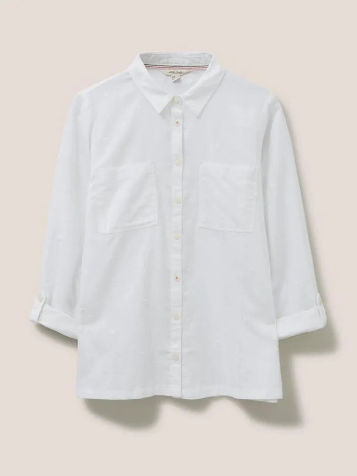 White Stuff SHIRTS and BLOUSES Emilia Organic Cotton Shirt Ivory Multi 8211 Women White Stuff SHIRTS and BLOUSES Emilia Organic Cotton Shirt Ivory Multi 8211 Women