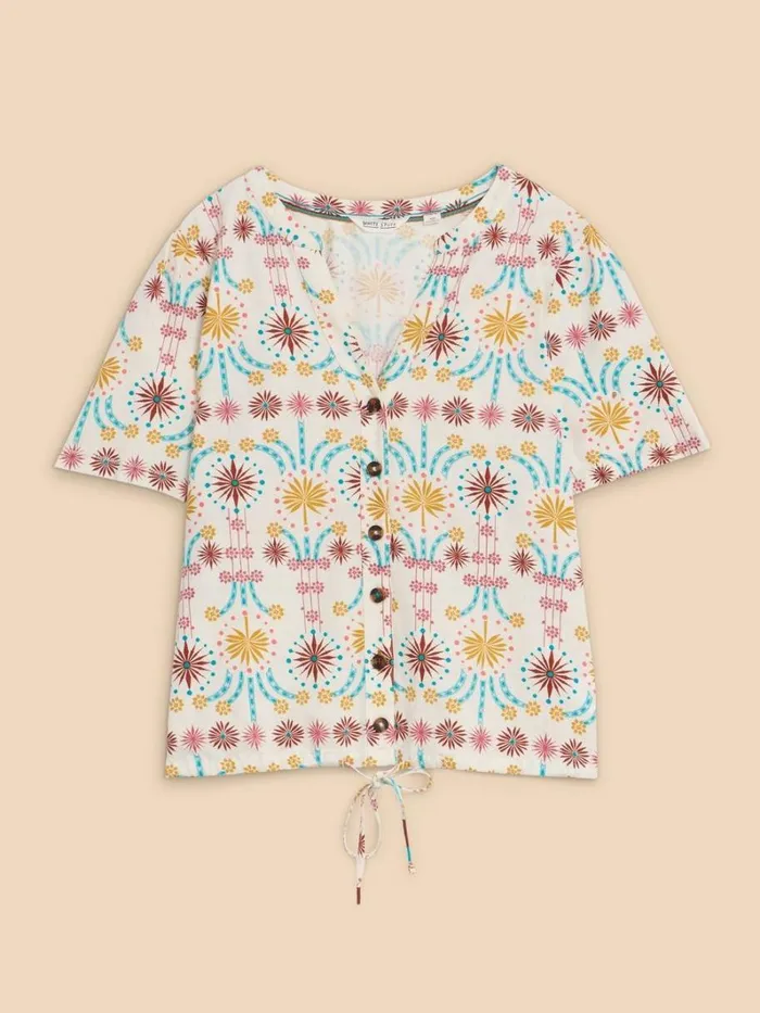 White Stuff SHIRTS and BLOUSES Ferne Linen Blend Shirt Natural Print 8211 Women White Stuff SHIRTS and BLOUSES Ferne Linen Blend Shirt Natural Print 8211 Women