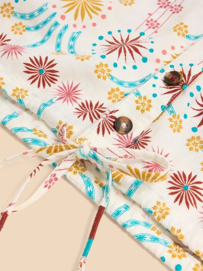 White Stuff SHIRTS and BLOUSES Ferne Linen Blend Shirt Natural Print 8211 Women White Stuff SHIRTS and BLOUSES Ferne Linen Blend Shirt Natural Print 8211 Women