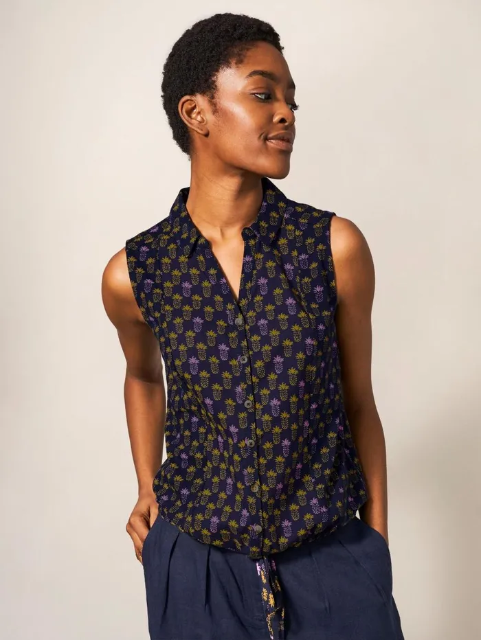 White Stuff SHIRTS and BLOUSES FLOWING GRASSES JERSEY SHIRT Purple Print 8211 Women White Stuff SHIRTS and BLOUSES FLOWING GRASSES JERSEY SHIRT Purple Print 8211 Women