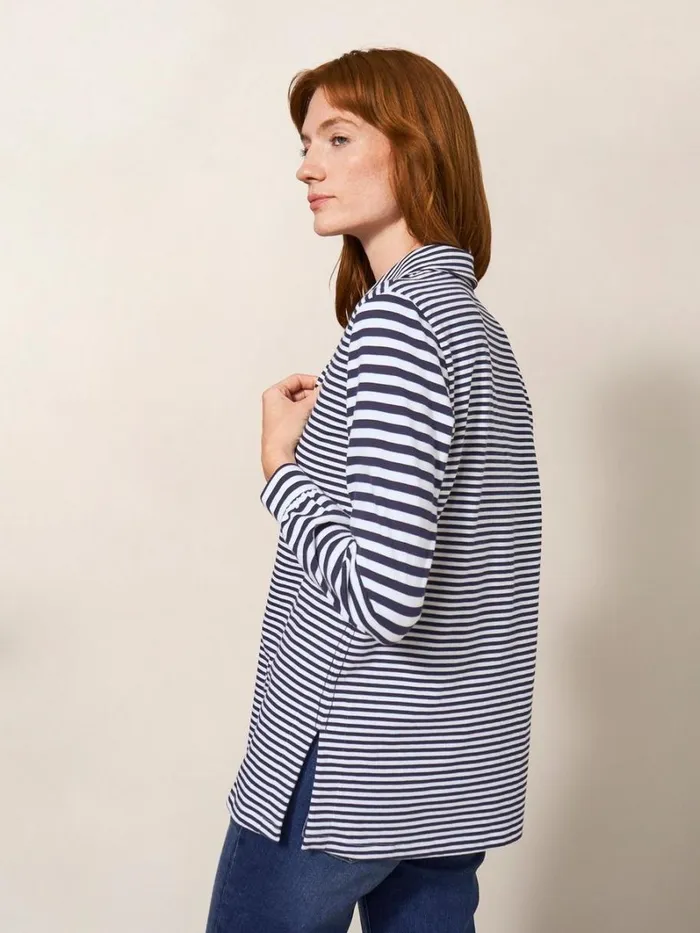 White Stuff SHIRTS and BLOUSES Fran Plain Shirt Navy Multi 8211 Women White Stuff SHIRTS and BLOUSES Fran Plain Shirt Navy Multi 8211 Women