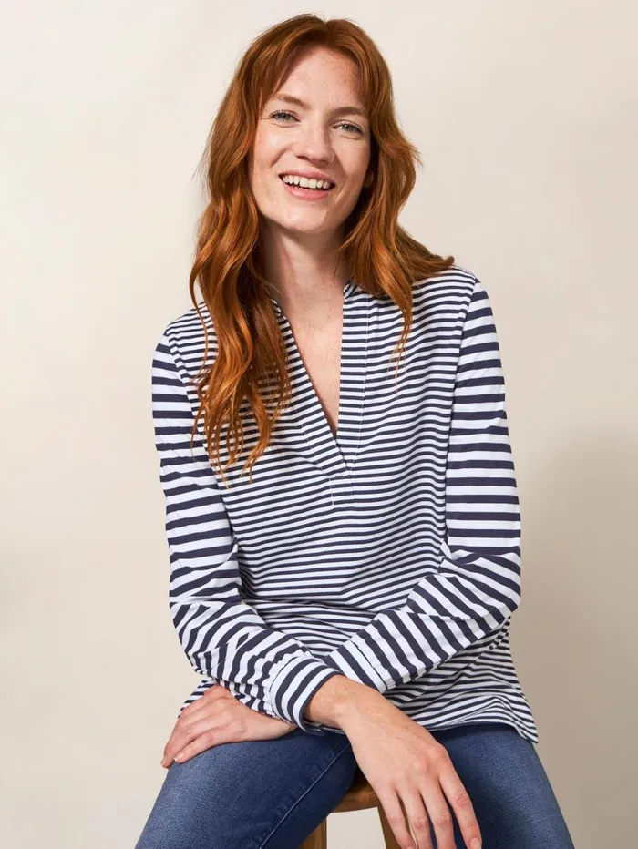 White Stuff SHIRTS and BLOUSES Fran Plain Shirt Navy Multi 8211 Women White Stuff SHIRTS and BLOUSES Fran Plain Shirt Navy Multi 8211 Women