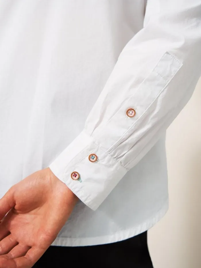 White Stuff SHIRTS and BLOUSES Freya Longline Shirt Natural White 8211 Women