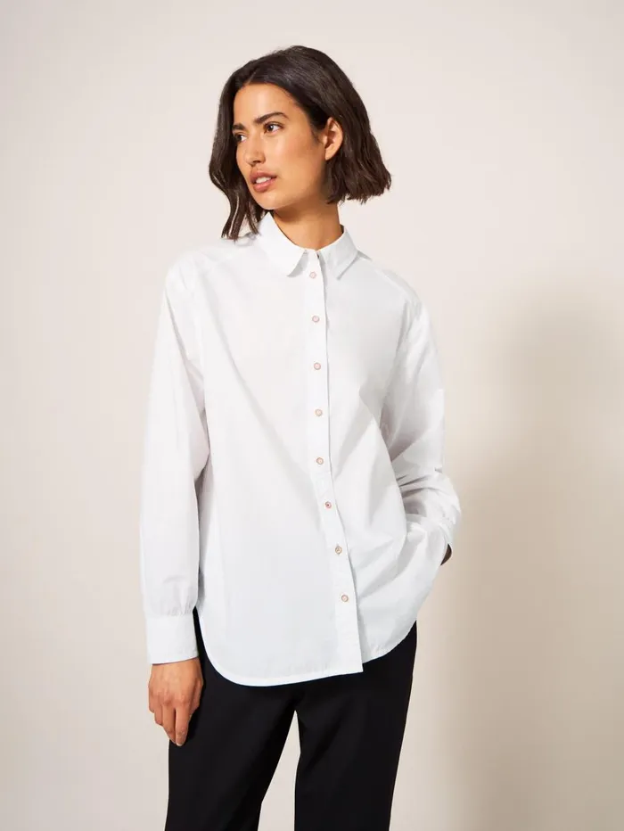 White Stuff SHIRTS and BLOUSES Freya Longline Shirt Natural White 8211 Women White Stuff SHIRTS and BLOUSES Freya Longline Shirt Natural White 8211 Women