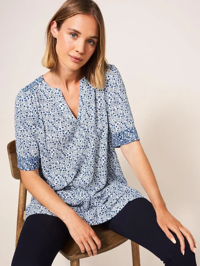 White Stuff SHIRTS and BLOUSES Kaia Tunic White Multi 8211 Women White Stuff SHIRTS and BLOUSES Kaia Tunic White Multi 8211 Women