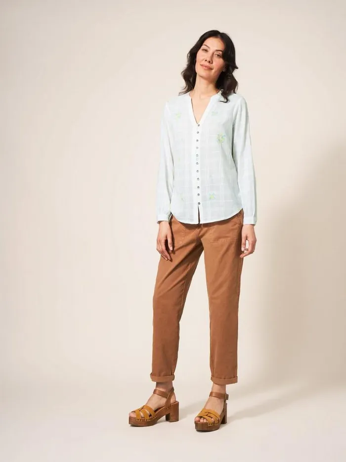 White Stuff SHIRTS and BLOUSES Kate Embroidered Cotton Shirt Pale Ivory 8211 Women White Stuff SHIRTS and BLOUSES Kate Embroidered Cotton Shirt Pale Ivory 8211 Women